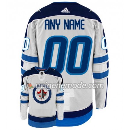 Herren Eishockey Winnipeg Jets Trikot Custom Adidas Weiß Authentic
